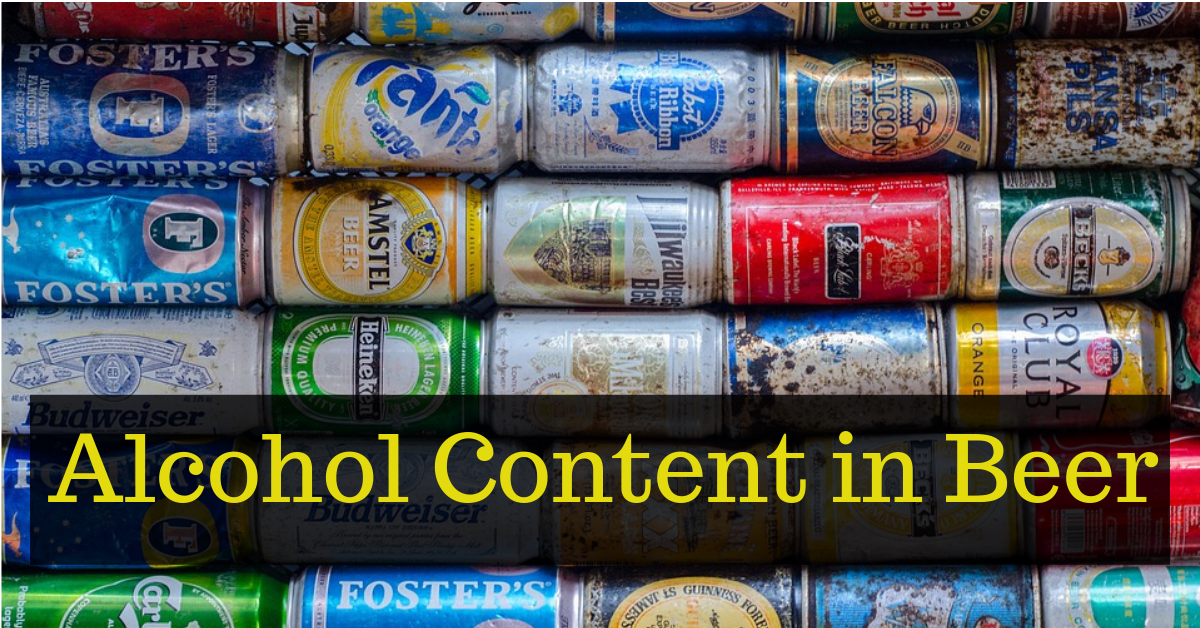 Alcohol content in Beer