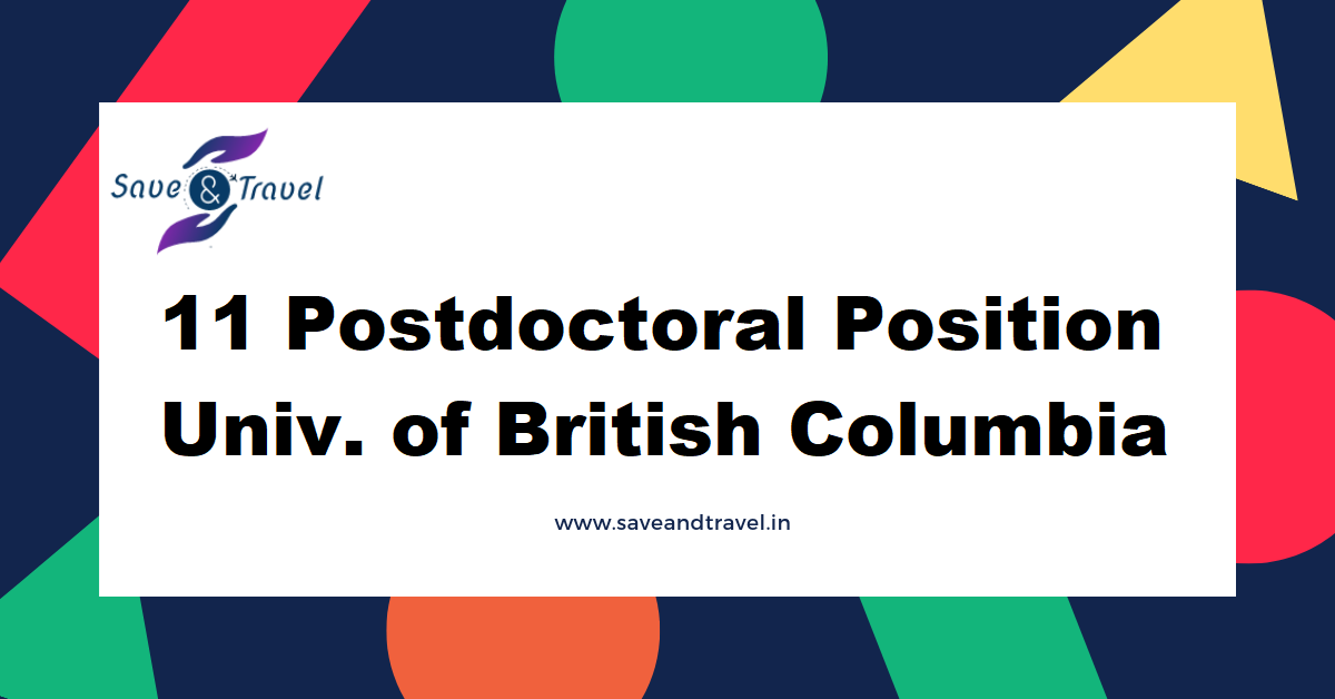 Postdoctoral Position at University of British Columbia