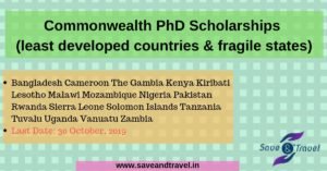 Commonwealth PhD Scholarship
