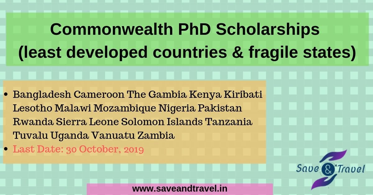 Commonwealth PhD Scholarship