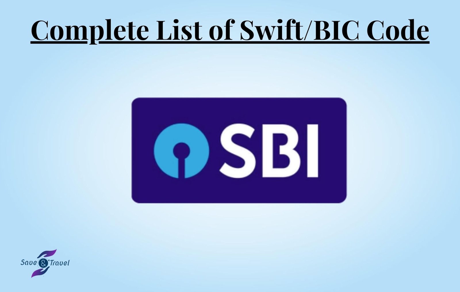 SWIFT Code for SBI